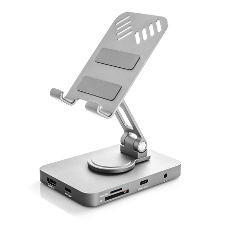 Podstawka pod telefon Multiport USB-C na HDMI + USB-C z PD + 3x USB + AUX + microSD + SD SPE-PB03