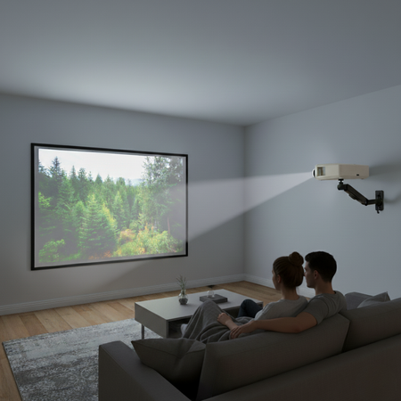 Aluminiowy Uchwyt Ścienny SPAZ110B do Monitora i Projektora (2-9 kg)