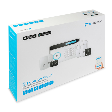 Alarm bezprzewodowy eTiger S4 Combo Secual GSM/PSTN