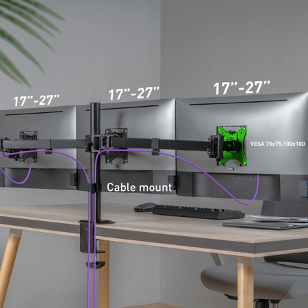 Zestaw ergonomiczny uchwyt monitor laptop lampa Glow adapter
