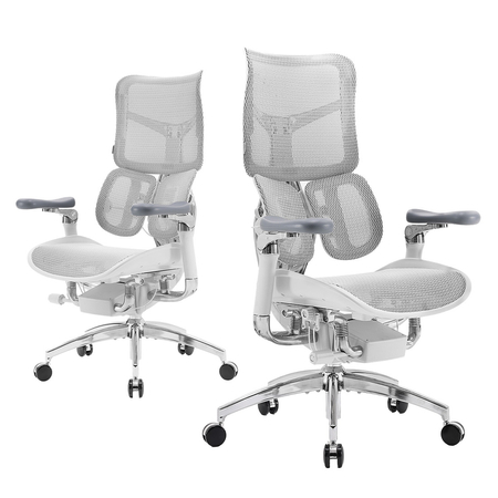 Ergonomiczny fotel biurowy Spacetronik SPRINGLE 66, czarny, rozkładany