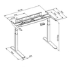 Spacetronik SPE-228B elektrischer Tischständer