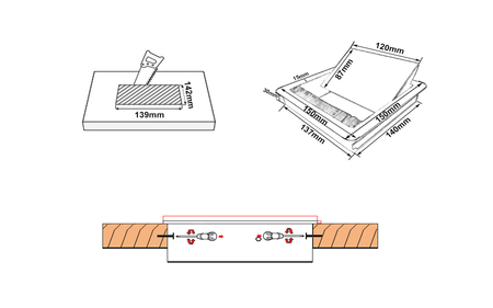 Przepust na kable dwustronny Spacetronik SPS-G03S