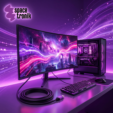 Kabel UHS HDMI 2.1 8K Spacetronik KH21_SPR020 2m