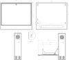 19'' 2U Rackmount Gehäuse 350x130mm WHITE vertikal