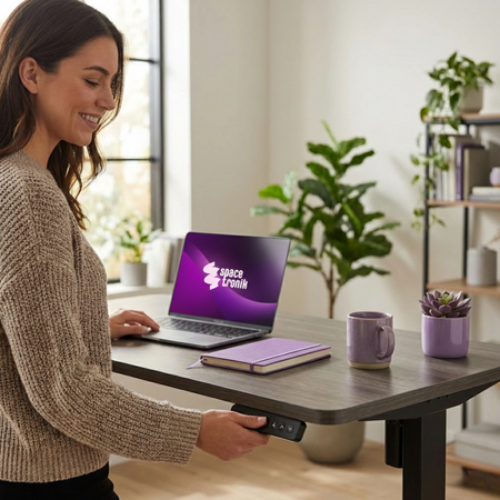 Biurko Elektryczne Regulowane 120x60 SPEO125BB - Czarne