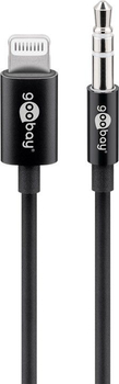 Kabel wtyk Jack 3,5mm - wtyk Apple Lightning 8-pin Goobay 1m