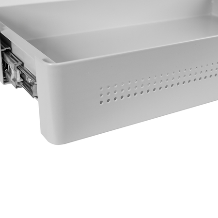 Szuflada podbiurkowa stalowa szara Spacetronik Outlet A