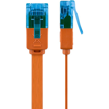 LAN Patchcord CAT 6A UTP FLAT orange 2m