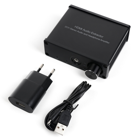 Extractor HDMI na HDMI + Audio R/L i wzmacniacz słuchawkowy Spacetronik SPH-AE11