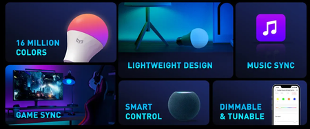 LED-Glühbirne E27 8W RGB Yeelight Smart W4 Lite