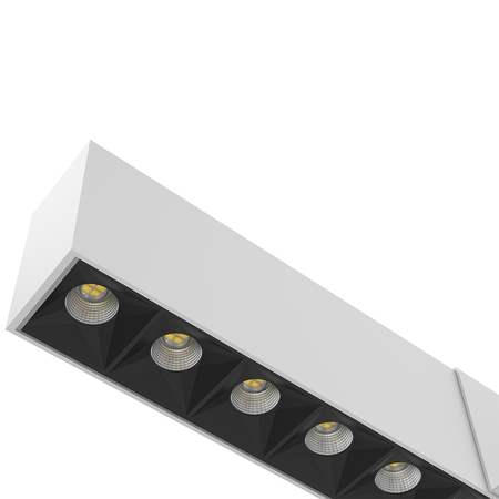 Lampa sufitowa biurowa osadzana LED GLOW D22 Biała