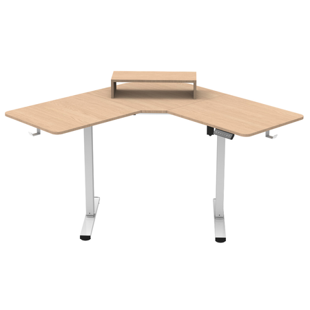 Biurko narożne regulowane SPEL112WL  Spacetronik 120x50 cm jasnedrewno