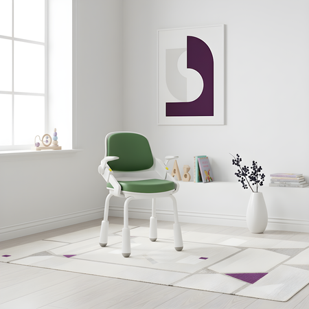 Krzesło regulowane dziecięce Spacetronik XD SPC-XD11J Zielone - zdjęcie 2