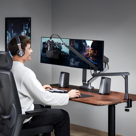 Studyjny biurkowy statyw do mikrofonu Low Profile Spacetronik SPA101B