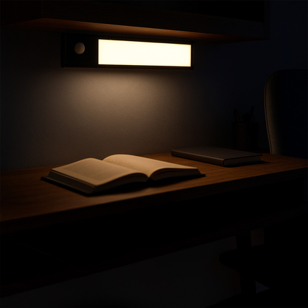 Bezprzewodowa lampa LED Czujnik ruchu 20cm Czarna - zdjęcie 2