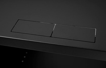 Szafa RACK 19'' 9U 450mm CZARNA Szklane drzwi