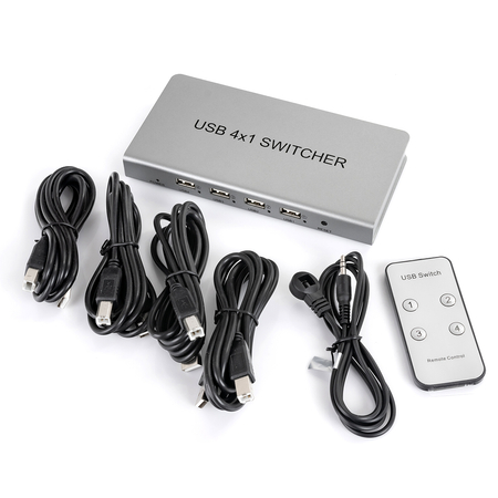 Przełącznik Switch KVM USB 4/1 Spacetronik SPU-41SW PRO