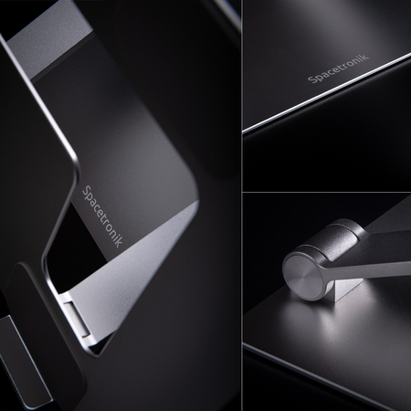 Regulowana podstawka pod laptopa Spacetronik srebrna
