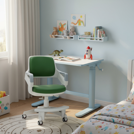 Fotel obrotowy dziecięcy Spacetronik XD SPC-XD09J Zielone - zdjęcie 2