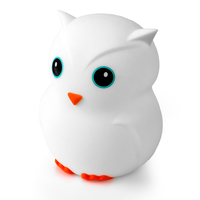 Duża Sowa Big Owl Silikonowa Lampka Nocna Dla Dzieci Pilot USB-C LED RGB SP-LN01XL
