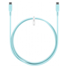 Kabel USB-C 2.0 Goobay silikonowy turkusowy 1.5m
