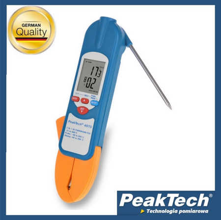 Cyfrowy Miernik Temperatury Cęgowy 3w1 PeakTech 4970