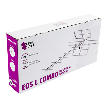 DVB-T2 Antenne Spacetronik EOS L Combo Weiß