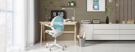 Ergonomiczne krzesło do pokoju dziecięcego – turkusowe - Spacetronik SPC-XD03S