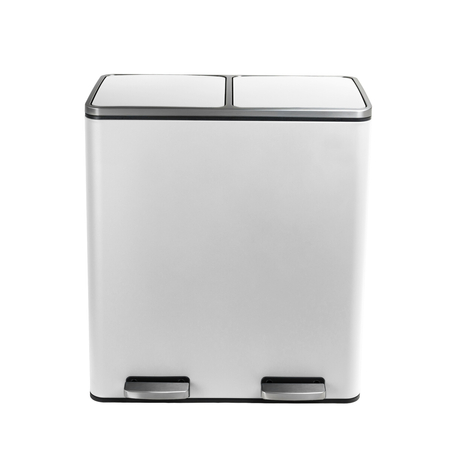 Funky Trash Can White Black Spacetronik Podwójny