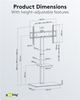 Stand prezentacyjny z uchwytem do TV 37-70" do 40kg Goobay BASIC FLOOR L