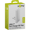 Ładowarka pionowa Goobay 65W 2x USB-C PD biała