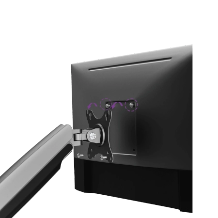 Wytrzymały uchwyt do 2 monitorów VESA 17”-35” Spacetronik SPA-S120B z wejściami USB OUTLET
