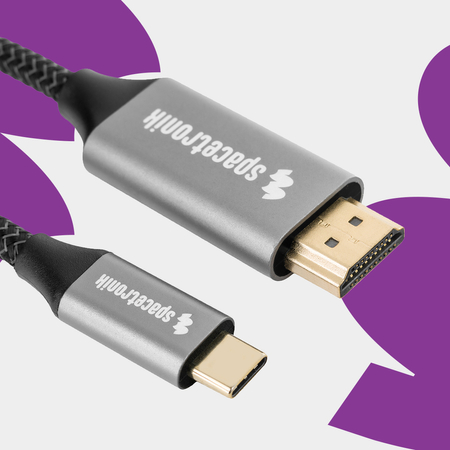 Spacetronik KCH-SPA015 15 USB-C 3.1 HDMI 4K Kabel