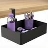 Boczny organizer do biurka na zacisk 25×17×15 cm czarny SPB148B