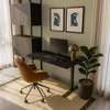 Blat MDF malowany proszkowo 120x60x2.5 Pure Black