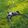 Przedłużacz elektryczny z uziemieniem i rozdzielaczem na 2 gniazdka z zaślepkami Goobay 10m