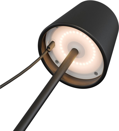 LED Goobay Nachttischlampe schwarz