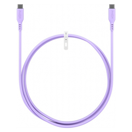 Kabel USB-C 2.0 Goobay silikonowy fioletowy 1.5m