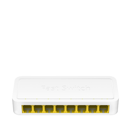 LAN SWITCH 8-Port FS108D 10/100 Mbps Schnell - zdjęcie 2