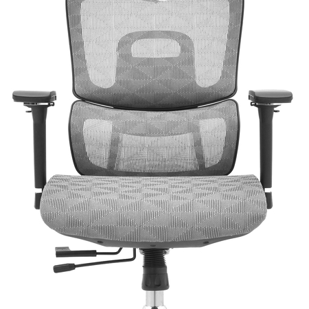 Regulowany Fotel do biurka obrotowy 4D MIRA Szary Outlet B-