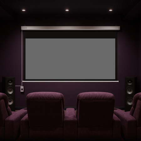 Elektryczny Ekran Projekcyjny PEV Ścienny 100"