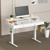 Mobile Singlel-Motor Sit-Stand Desk with Divider