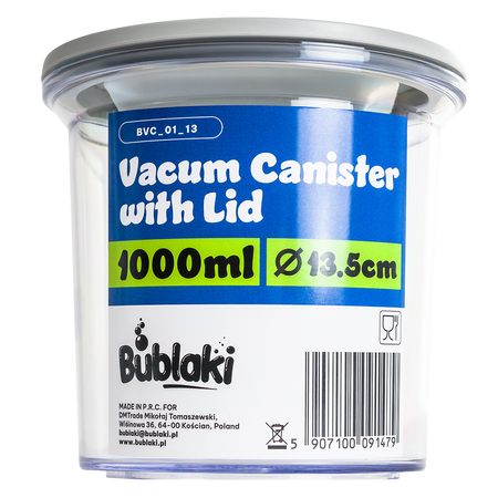 Pojemnik Próżniowy do żywności 1000ml wys. 13cm - zdjęcie 2