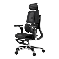 Regulowany Fotel biurowy 6D SPRINGO-11 Czarny