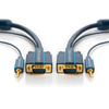 CLICKTRONIC VGA-Kabel mit Audio-Buchse 35mm 3m