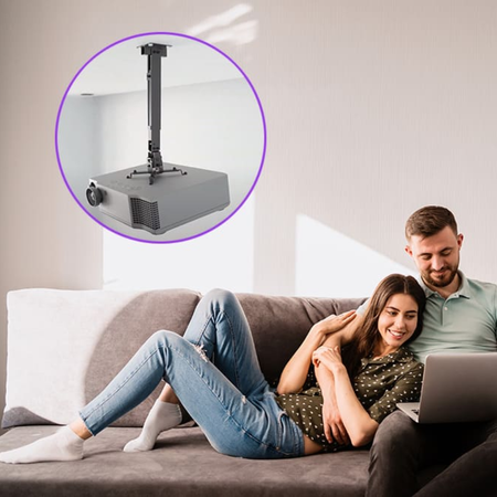 Uniwersalny czarny uchwyt do projektora Spacetronik SPA-P01B