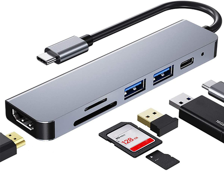 Mehrfachanschluss SPU-M09 USB-C HDMI USB 3.0 SD - zdjęcie 2