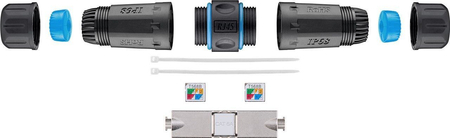 Łącznik kabli sieciowych S/FTP CAT6a IP68 Goobay