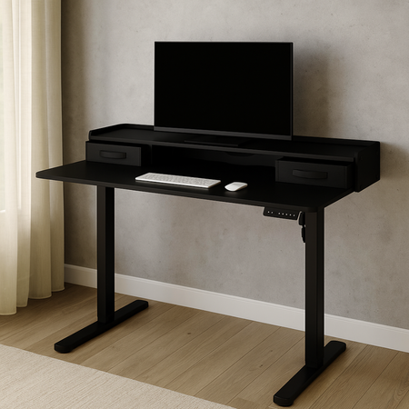 Biurko Elektryczne SPEF134BB 120x60 z Szufladą i USB